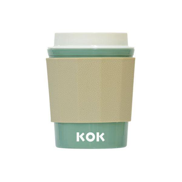 【箱売り 72個セット】 KOKタンブラートール モスグリーン | タンブラー KOK トール モスグリーン おしゃれ 透明構造 断熱 飲み物 洗いやすい 耐冷 耐熱 日本製の画像