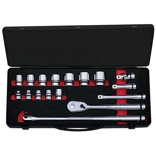 ◆京都機械工具 KTC　ネプロス 12.7ソケットレンチセット NTB417AZ ケースツキ