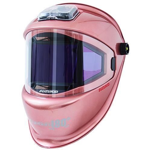 ◆スター電器製造 スズキット 液晶式3面自動遮光溶接面 アイボーグ180°ロゼ EB-300PWR