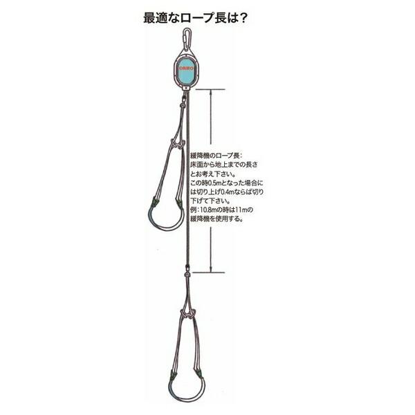 ORIRO(オリロー) オリロー3 緩降機 調速器 6M 本体のみ 11020106 [法人