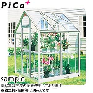 話題の人気ピカ(Pica) 屋外用温室 プチカ WP-10 1坪 アルミ製 全面半強化ガラス ドアタイプ [大型・重量物]