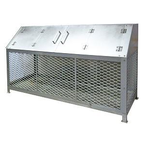 テラダ ゴミステーション 鉄製(亜鉛メッキ) GS-180N W1830×D630×H1030 [法人・事業所限定]