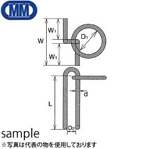 水本機械　ステンレス　係船環　MZ型　品番：MZ-16　1個価格　（SUS304）