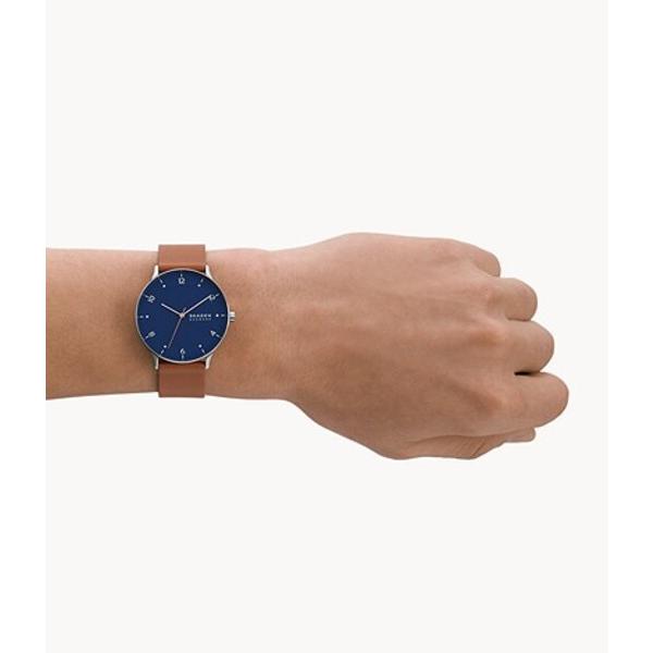 スカーゲン(SKAGEN) RIIS 三針 ミディアムブラウン レザーウォッチ SKW6885｜firstfactory｜02