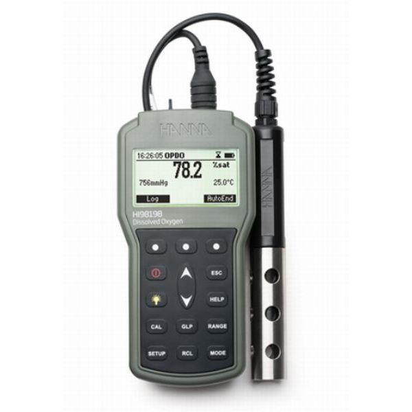 ハンナインスツルメンツ 蛍光式ポータブル溶存酸素計 HI98198