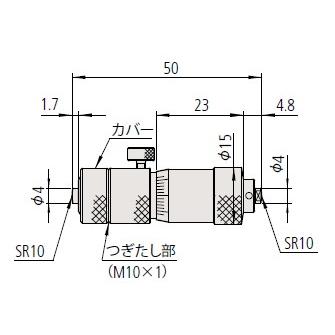 ミツトヨ(Mitutoyo) IMZ-500(137-203) つぎたしロッド形内側マイクロ