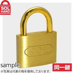 SOL HARD (ソールハード)　No.2500　シリンダー南京錠　20mm　同一鍵 1箱(12個入)