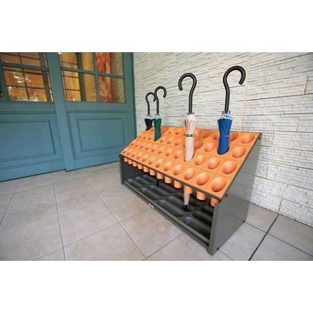 テラモト（TERAMOTO） オブリークアーバン B48 グレー 48本立 UB-285