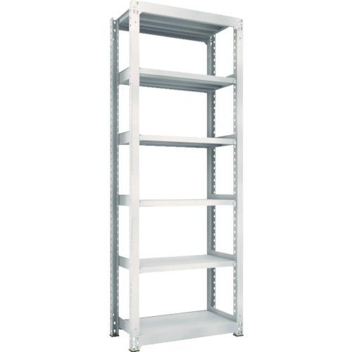 ■TRUSCO スチールラック M5型中量棚 900X471XH2400 6段 単体 ネオグレー M58356(NG)(3020983)[送料別途見積り][法人・事業所限定]