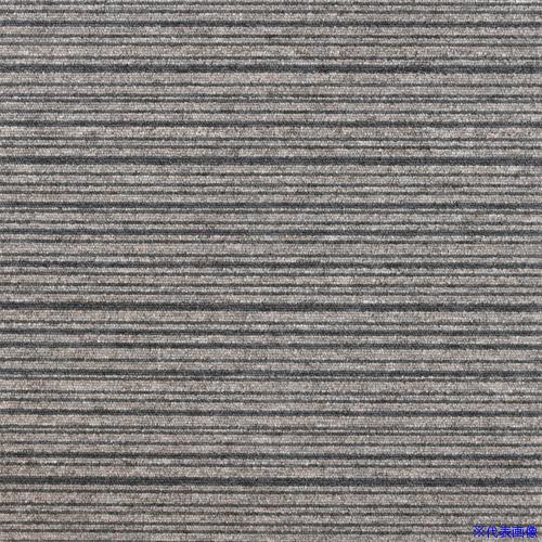 ■大島屋 日本製タイルカーペット ストライプブラウン 50×50cm STCS03(6586133)（Yahoo!・ファーストWORKヤフー店）