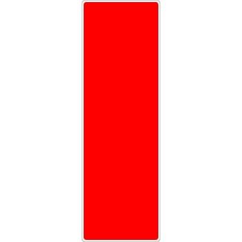 つくし工房 安全標識 300-A 『赤無地』 短冊型標識 360×120mm SCボード | ブランド登録なし