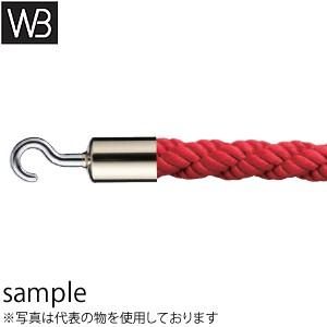 シロクマ(WB) パーティションロープ フックタイプ FPR-25C φ25×1800mm 金・レッド