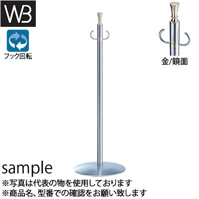 シロクマ(WB) フロアパーティションポール FPP-1204 φ32×910mm φ300 金/鏡面