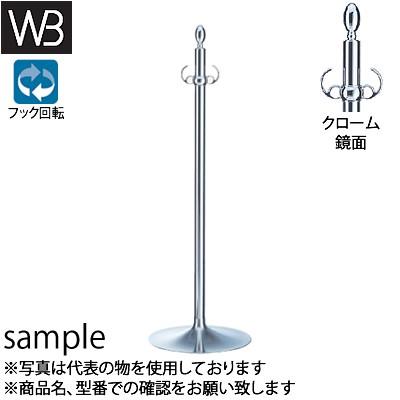 シロクマ(WB) フロアパーティションポール FPP-1008 φ32×920mm φ300 クローム/鏡面