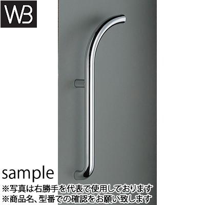 シロクマ(WB) ドアー取手 J形丸棒取手(左) 両面用 No-109L 550mm 金