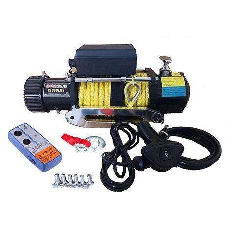 WCP 三方良し DC12V電動ウインチ リモコン付 [246327-01] DC12V 電動ウインチ5910ｋｇ　リモコン付 [法人限定][送料別途お見積り]