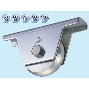 ヨコヅナ ステンレス重量戸車 100mm 山R JBS-1008 1個