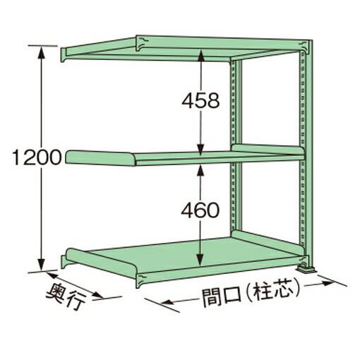 扶桑金属工業 中量ラック MM1218K03R 単連:連結タイプ 棚：3段(天板含む) [法人限定][送料別途お見積り]