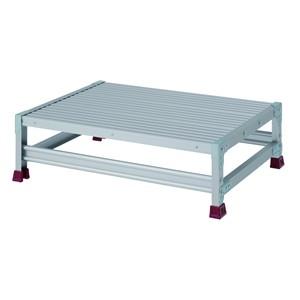 YAMAZEN（山善） 組立式 アルミ作業台 一段タイプ YPS-1-8025W 奥行600mm 最大使用荷重150kg