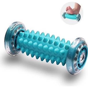 足裏 マッサージ フットローラー【2022最新改良】フットマッサージャー疲労回復 むくみ 青竹踏み 足ツボ 足底筋膜 お持ち運び便利 足つぼローラー （グリーン） | 