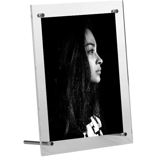 アクリルフォトフレーム 写真立 て 2L判 クリア 写真フレーム 両 面透明 縦横兼用 スタンドタイプ 保護フィルム付き |  | 06