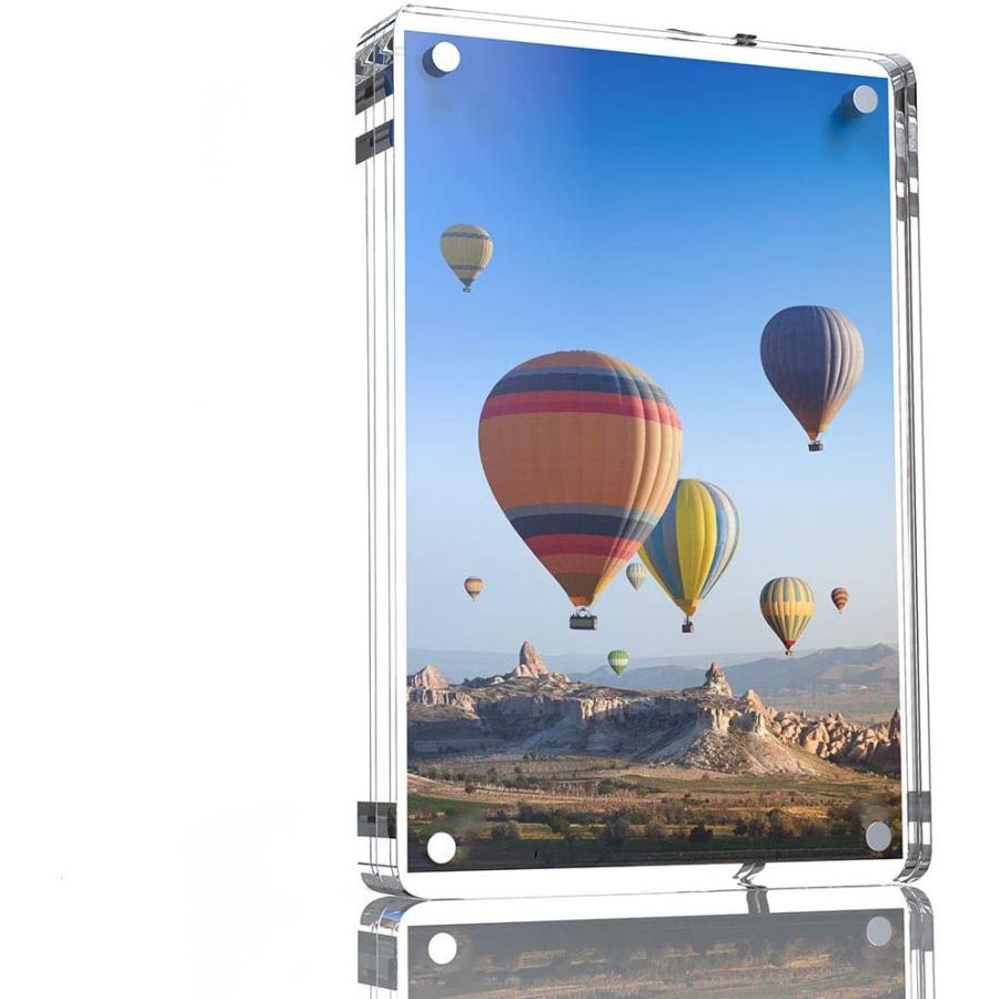 写真立て フォトフレーム アクリルフォトフレーム おしゃれ クリア 透明  記念品 推し活  マグネットローダー プレゼント | 