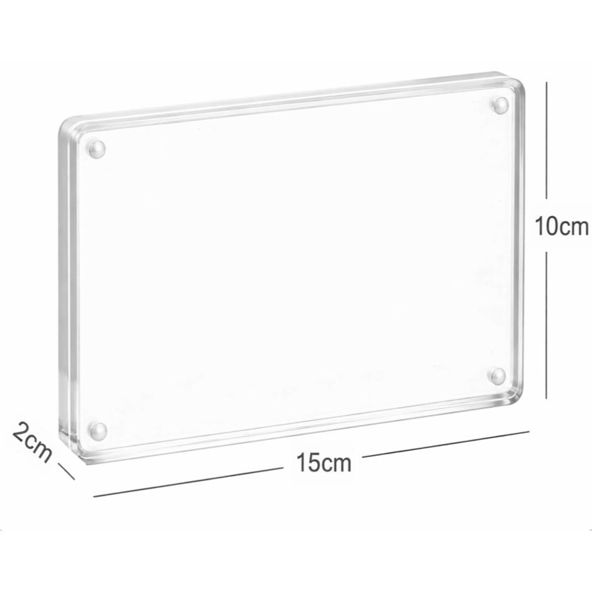 写真立て フォトフレーム アクリルフォトフレーム おしゃれ クリア 透明  記念品 推し活  マグネットローダー プレゼント |  | 01