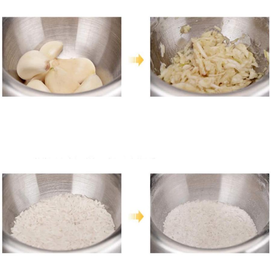 すり鉢 乳鉢 乳棒 すりこぎ 乳鉢セット ステンレス 蓋付き 薬とスパイス粉砕用 |  | 07