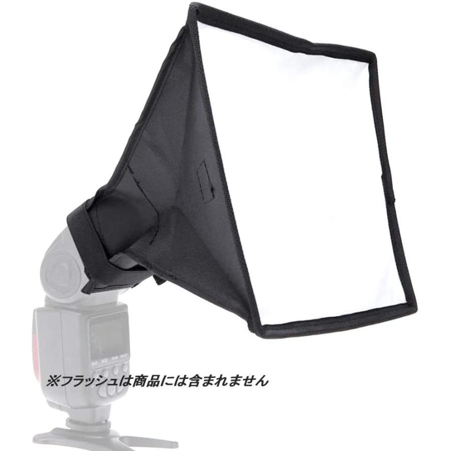 ソフトボックス ディフューザー カメラ 折りたたみ式 ストロボ ケース付き 15cm×17cm |  | 02