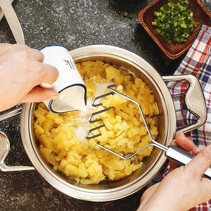 ポテトマッシャー マッシャー ステンレス鋼 たまご じゃがいも さつまいも 果物 野菜マッシャー 離乳食調理器具 キッチン |  | 01
