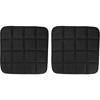 消臭 ムレ防止 竹炭クッション カーシート オフィスチェア リビングに 2枚セット( ブラック) | 
