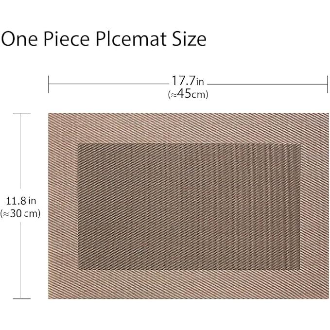 ランチョンマット ４枚セット 30x45cm おしゃれ 北欧風 格子縞 テーブルマット 食卓飾り 断熱 水洗いOK  滑り止め PVC製 プレースマット 家庭用 レストラン用 |  | 03