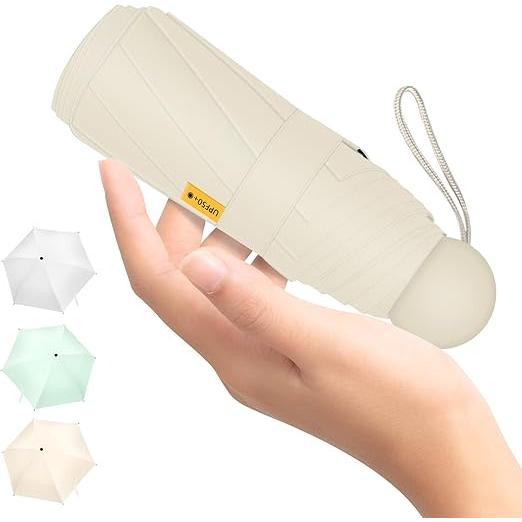 日傘 コンパクト傘 超軽量 228g 折りたたみ傘 レディース 晴雨兼用 傘 UVカット 完全遮光 遮熱  6本骨 折れにくい 日焼け防止 高温対策 小型 おしゃれ 男女兼用 | 
