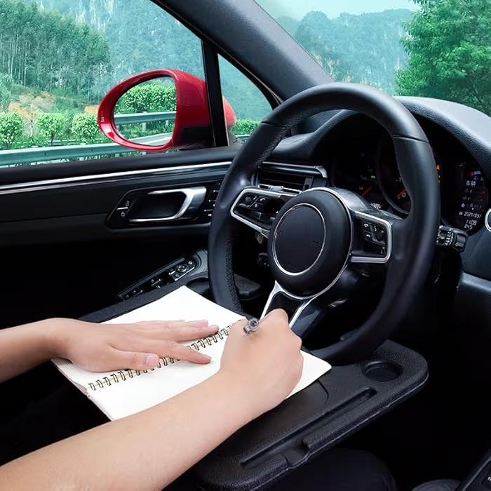 車内テーブル 運転席用 ハンドル テーブル 車 運転手 運転席 ハンドル テーブル 車載テーブル 食事 仕事 パソコン |  | 03