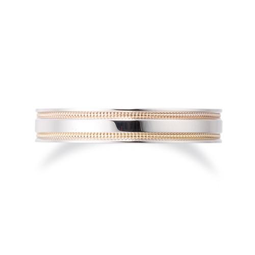 プラチナ　ピンクゴールド　イエローゴールド　ミルラインリング　K18PG/Pt950/K18YG |  | 01