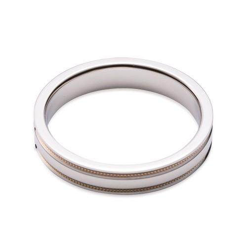 プラチナ　ピンクゴールド　イエローゴールド　ミルラインリング　K18PG/Pt950/K18YG |  | 03