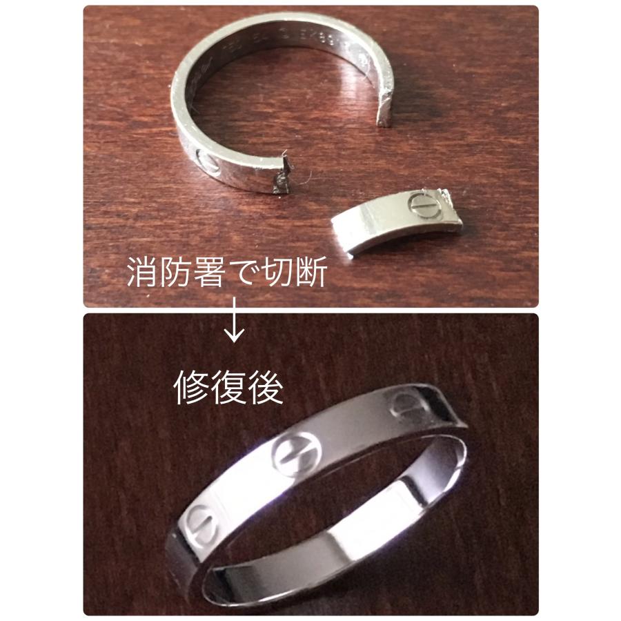 指輪サイズ直し リングサイズ直し 指輪修理 早くて丁寧と大好評