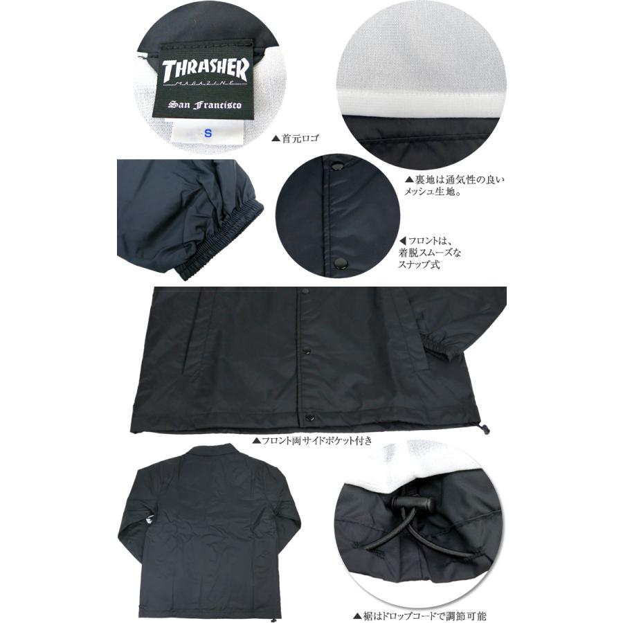 【20%OFF!】THRASHER スラッシャー TH8901C マグロゴ コーチジャケット ジャケット ストリート |  | 02