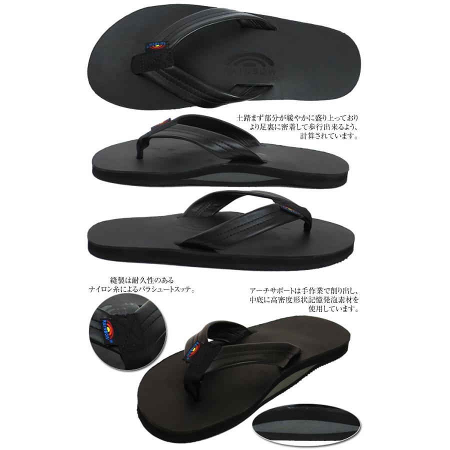 RAINBOW SANDALS 301ALTS-CLブラック　サイズM OVY RAINBOW SANDALS（レインボーサンダル） 20%OFF [正規代理店商品