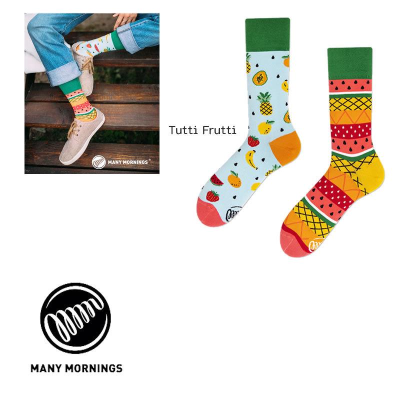 [2021春夏新作] MANY MORNINGS メニ―モーニングス MY071026 靴下 ソックス レギュラー レギュラー丈 メンズ レディース カラフルソックス |  | 10