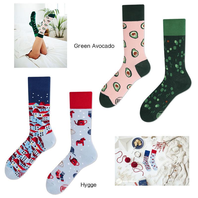 [2021春夏新作] MANY MORNINGS メニ―モーニングス MY071026 靴下 ソックス レギュラー レギュラー丈 メンズ レディース カラフルソックス |  | 03