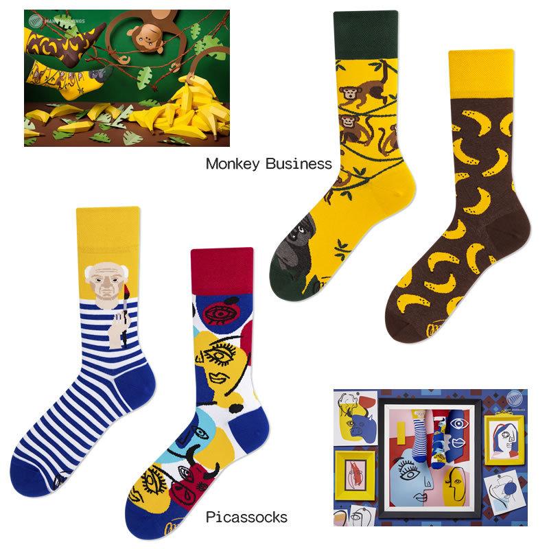 [2021春夏新作] MANY MORNINGS メニ―モーニングス MY071026 靴下 ソックス レギュラー レギュラー丈 メンズ レディース カラフルソックス |  | 04