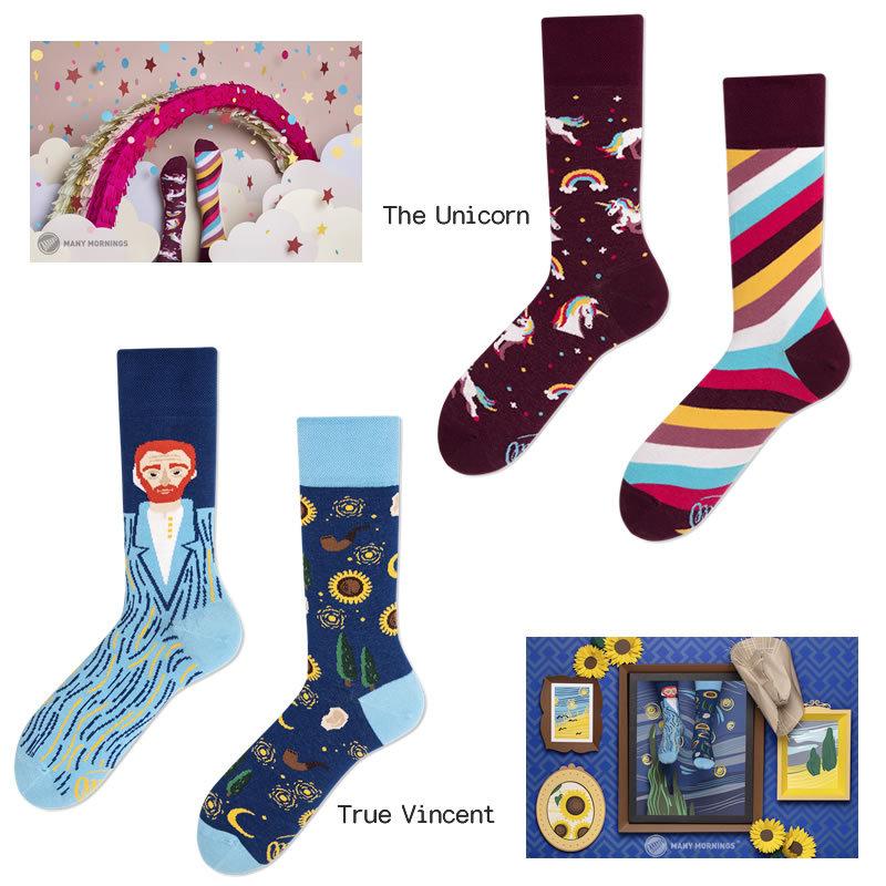 [2021春夏新作] MANY MORNINGS メニ―モーニングス MY071026 靴下 ソックス レギュラー レギュラー丈 メンズ レディース カラフルソックス |  | 09