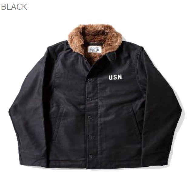 HOUSTON / デッキジャケット/38/コットン/BLK/プリント/5n-1x HOUSTON（ヒューストン） ジャケット N-1 デッキジャケット タイト