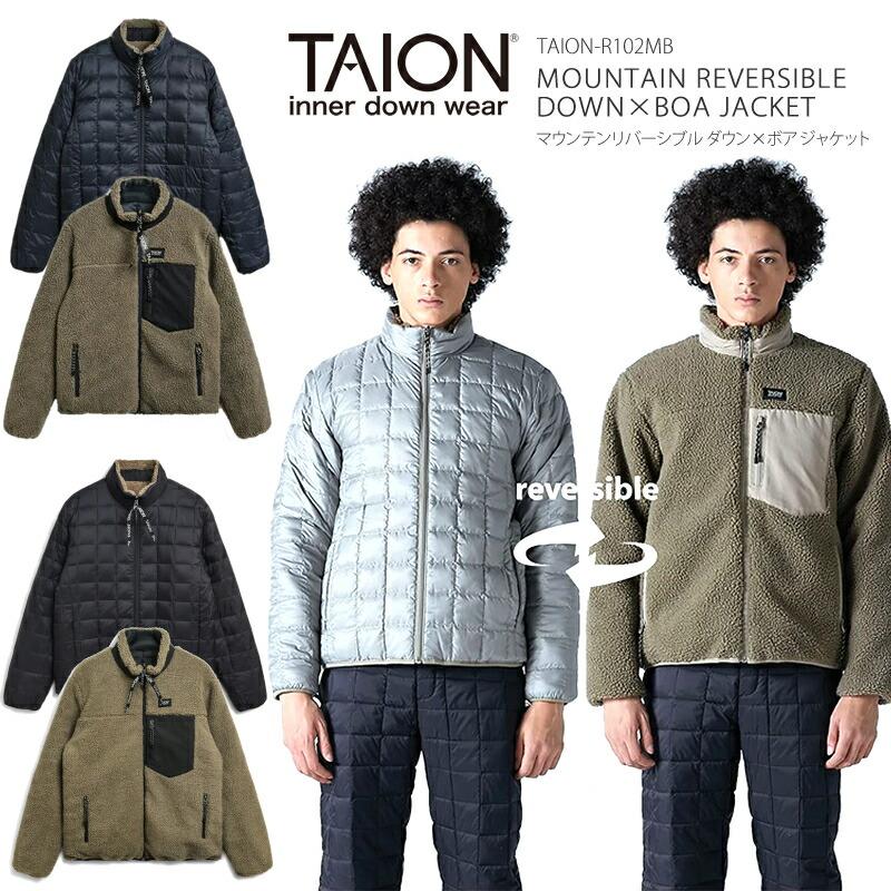 TAION タイオン ダウン × ボア リバーシブル ジャケット TAION TAION タイオン ダウン × ボア リバーシブル ジャケット TAION