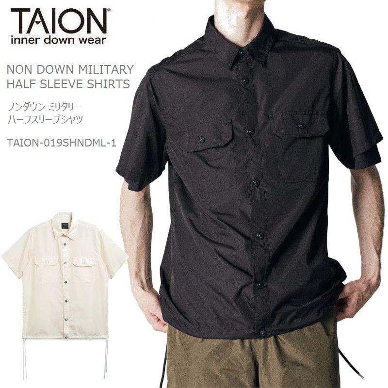 TAION（タイオン） ノンダウン ミリタリー ハーフスリーブ シャツ
