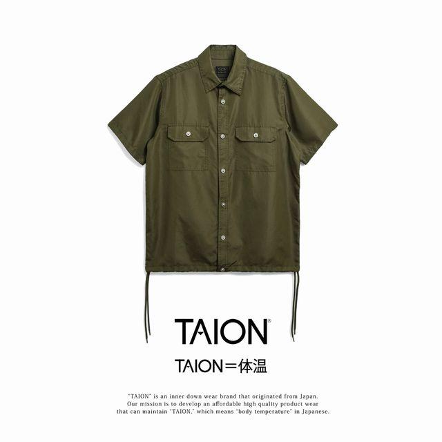 TAION（タイオン） ノンダウン ミリタリー ハーフスリーブ シャツ