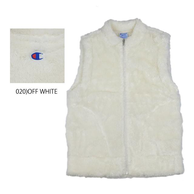 【20%OFF!】チャンピオン フリース ベスト レディース CHAMPION SHERPA FLEECE BOA ZIP LADIES' VEST シェルパフリース ボア ジップ ベスト CW-L605 Lady's |  | 01