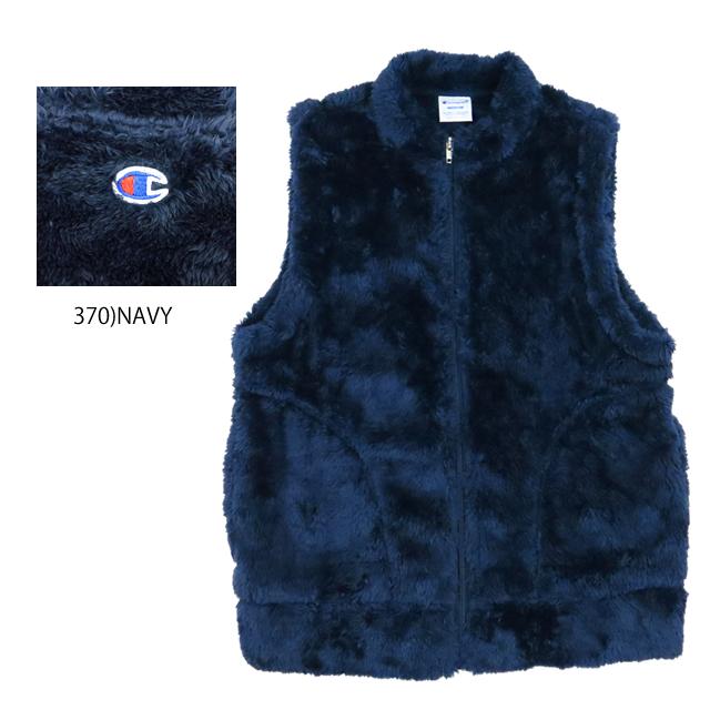 【20%OFF!】チャンピオン フリース ベスト レディース CHAMPION SHERPA FLEECE BOA ZIP LADIES' VEST シェルパフリース ボア ジップ ベスト CW-L605 Lady's |  | 04