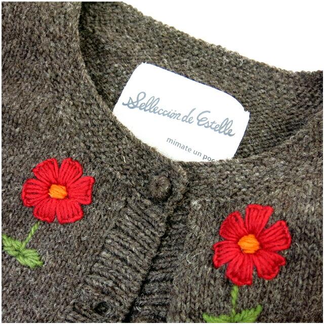 ペルーニット フラワー ニット カーディガン レディース   エステル Selleccion de Estelle PERU KNIT  FLOWER KNIT CARDIGAN 400324 IW2531808 252 |  | 14